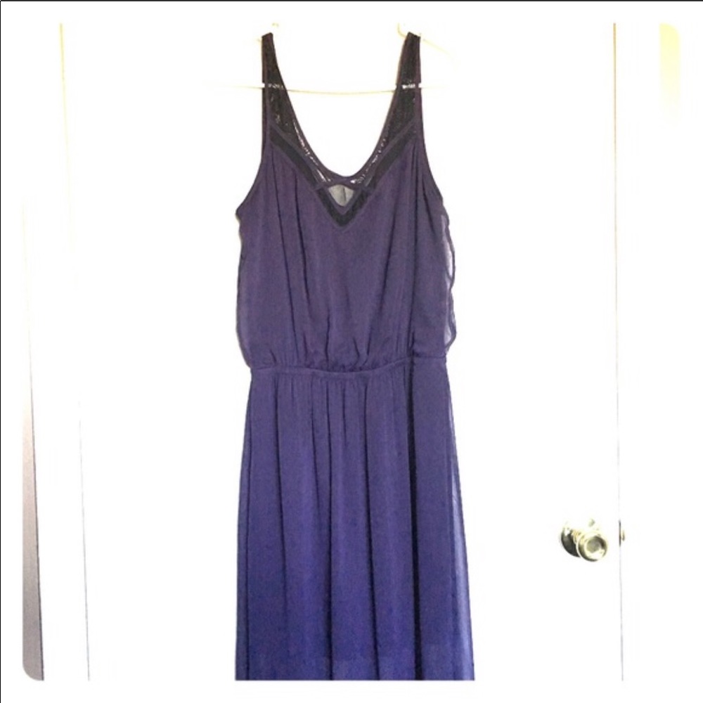Express lace and chiffon maxi dress size small